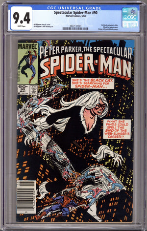 The Spectacular Spider-Man Vol 1 90 CGC 9.4 (NM) (1984) Newsstand