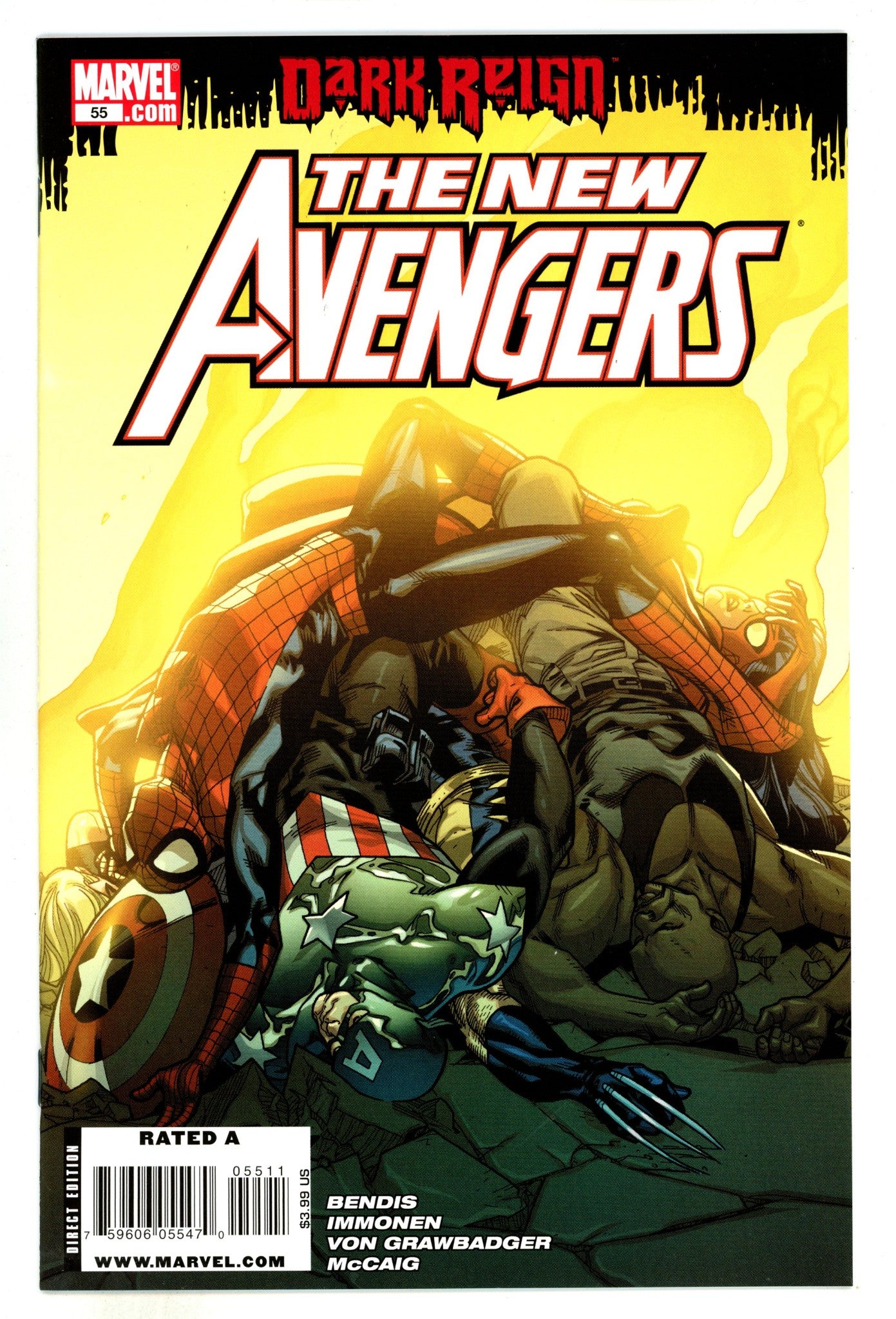 New Avengers Vol 1 55  High Grade  (2009)  