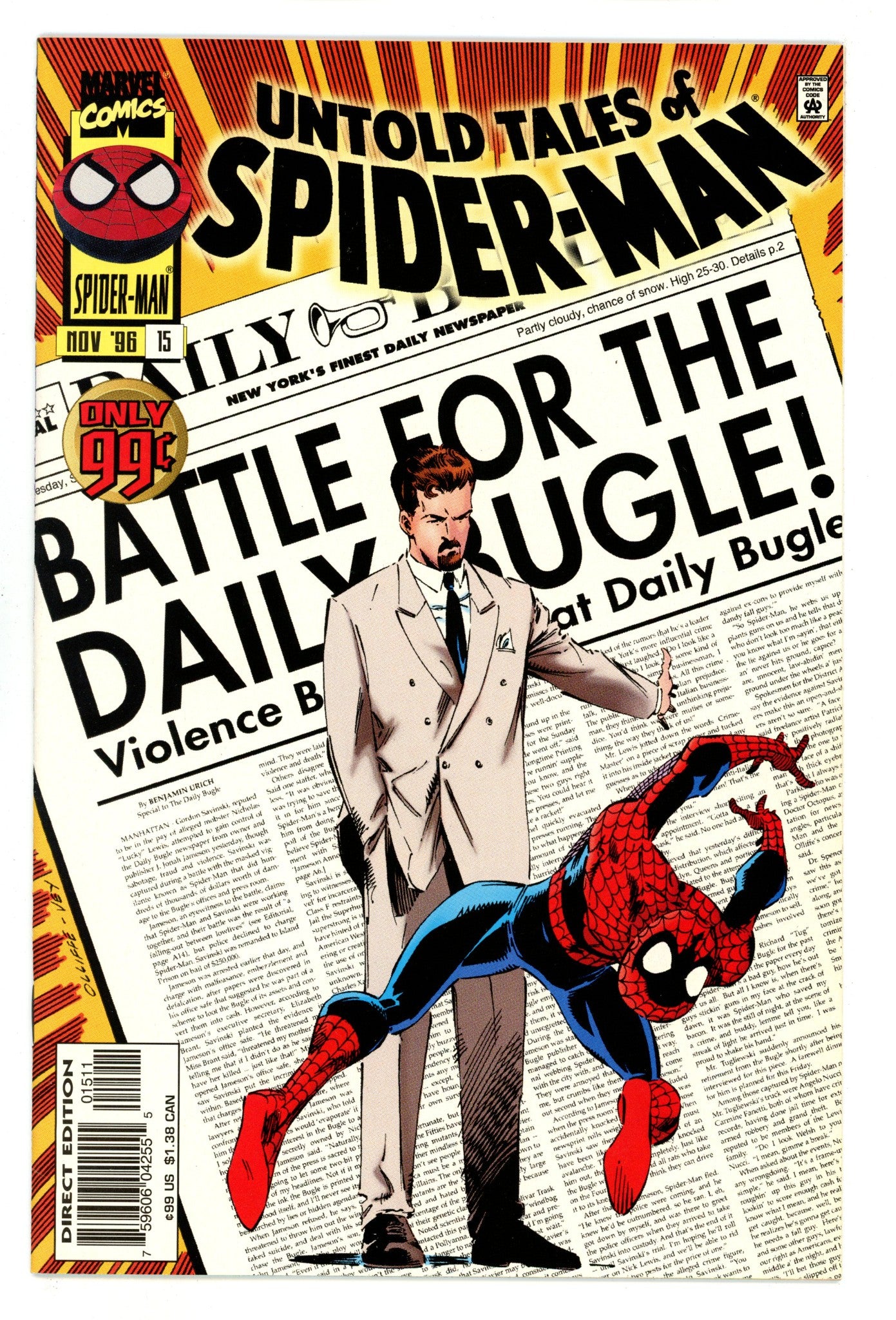 Untold Tales of Spider-Man  15  High Grade  (1996)  