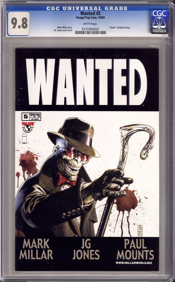Wanted 5 CGC 9.8 (NM/M) (2004)