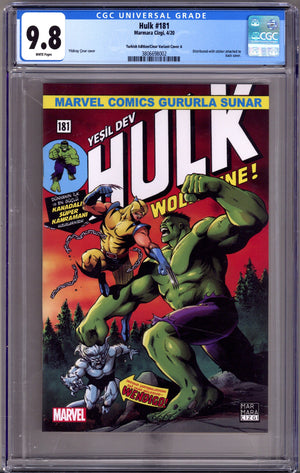 Hulk   181 CGC 9.8 (NM/M) Turkish  (2020)