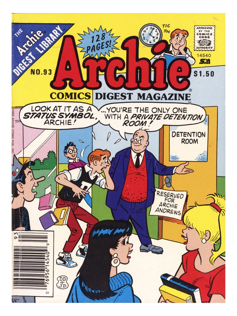 Archie Comics Digest 93 Mid Grade (1988) Canadian Price Variant 