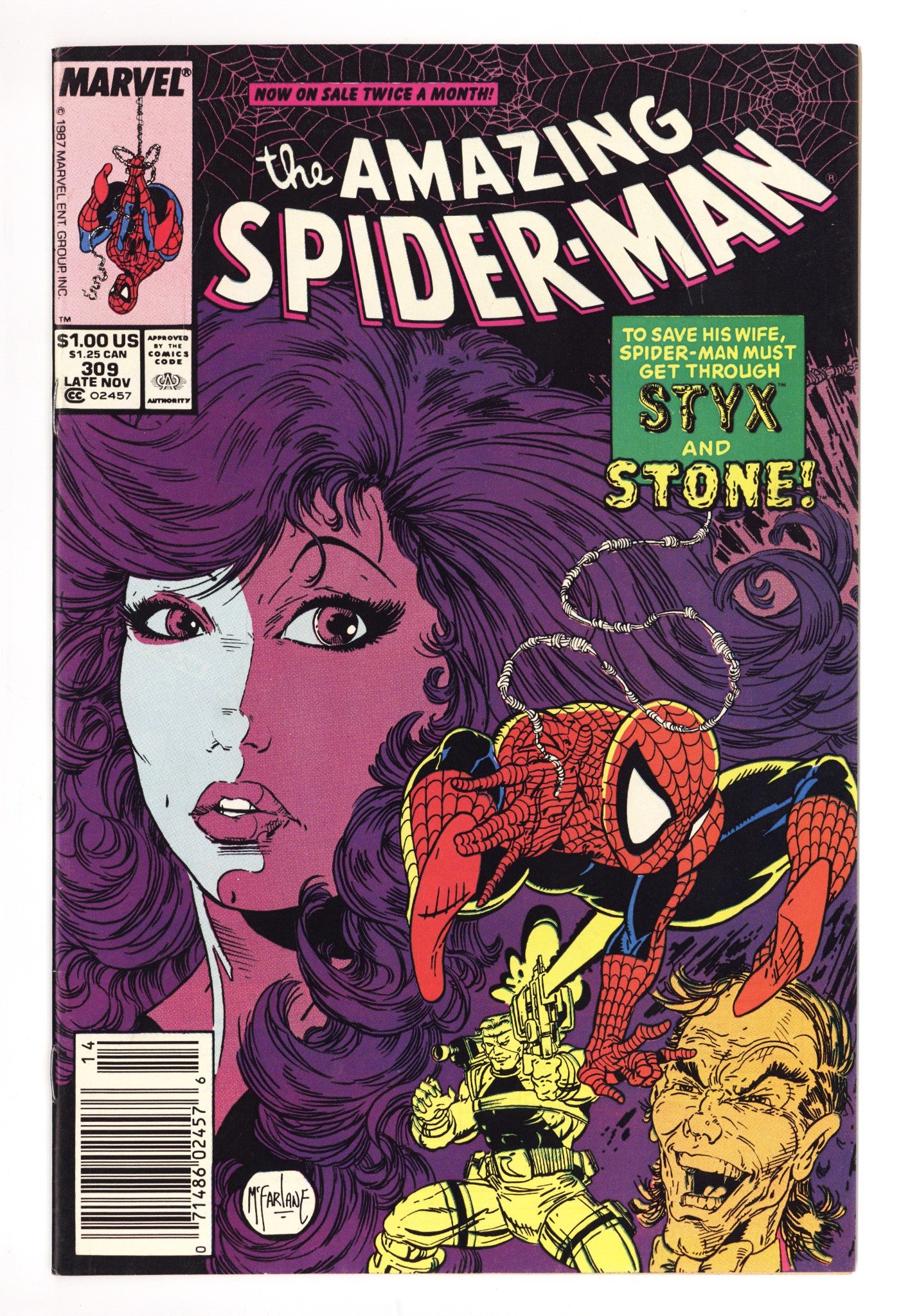 The Amazing Spider-Man Vol 1 309 FN/VF (7.0) (1988) Newsstand 