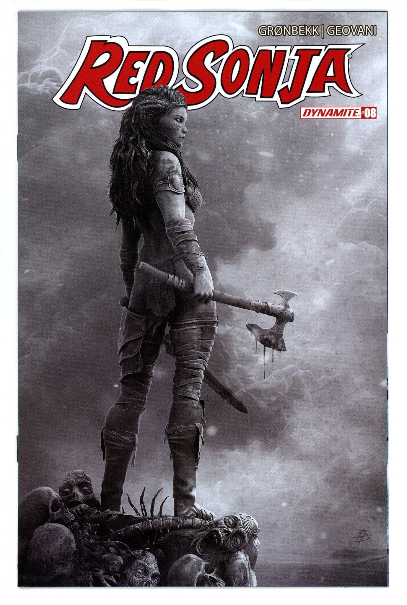 Red Sonja Vol 7 8 Barends B&W Incentive Variant (2024)