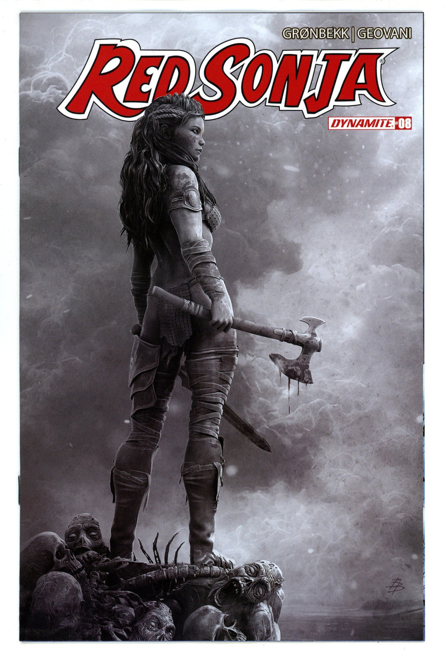 Red Sonja Vol 7 8 Barends B&W Incentive Variant (2024)