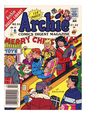 Archie Comics Digest 94 Low Grade (1989) Canadian Price Variant