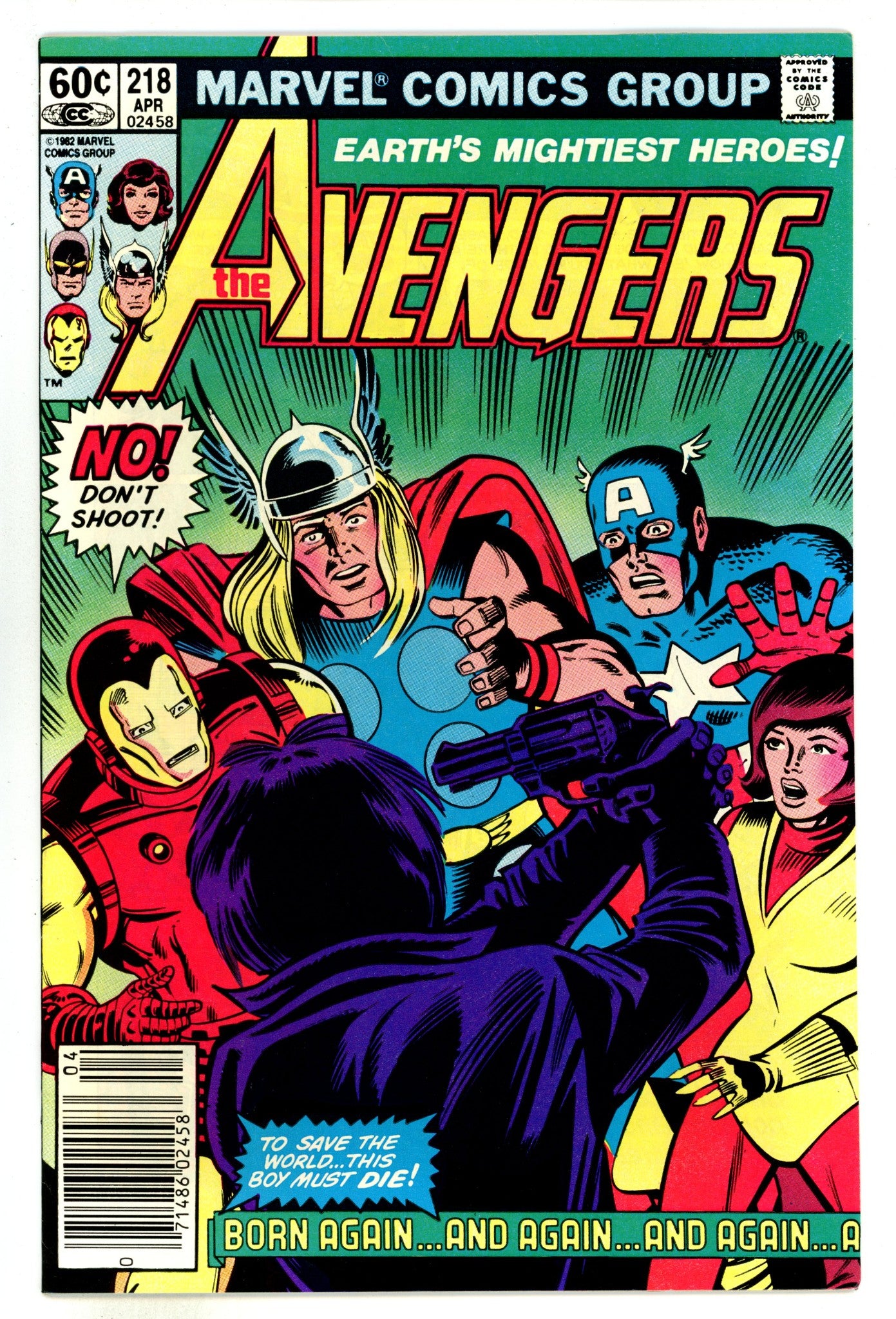 The Avengers Vol 1 218  Mid Grade   (1982)     Newsstand  
