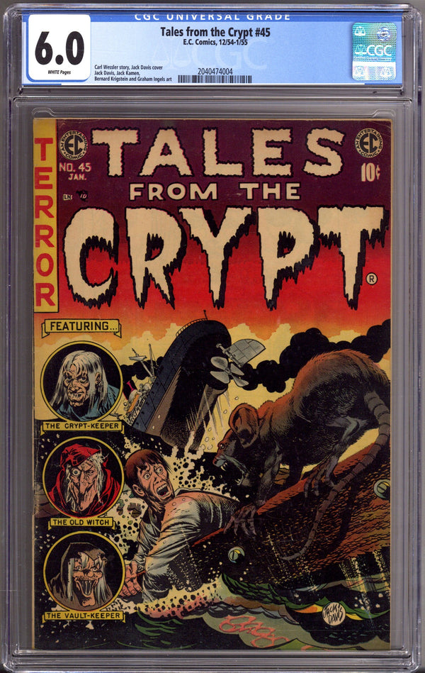 Tales from the Crypt Vol 1 45 CGC 6.0 (FN) (1954)