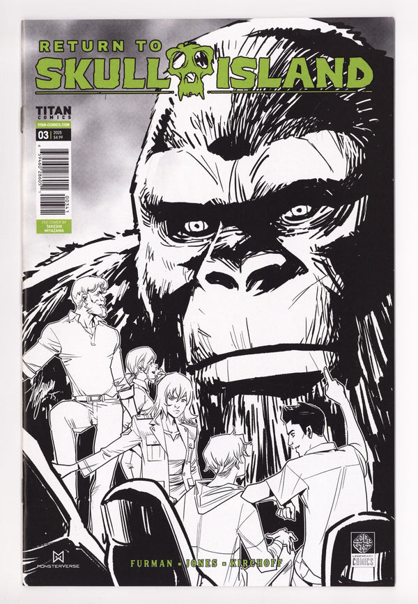 Return To Skull Island 3 Miyazawa B&W Variant (2025)