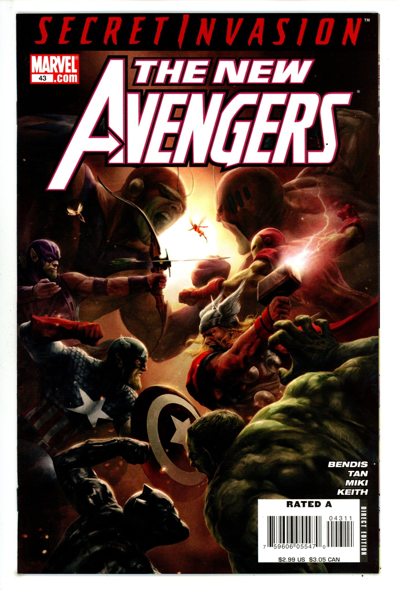 New Avengers Vol 1 43 High Grade (2008) 