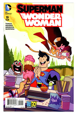 Superman / Wonder Woman 19 High Grade (2015) Teen Titans Go! Variant