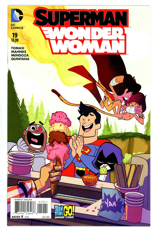 Superman / Wonder Woman 19 High Grade (2015) Teen Titans Go! Variant