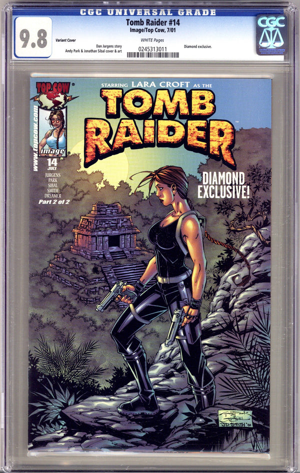 Tomb Raider: The Series Vol 1 14 CGC 9.8 (NM/M) (2001) Park Exclusive Variant