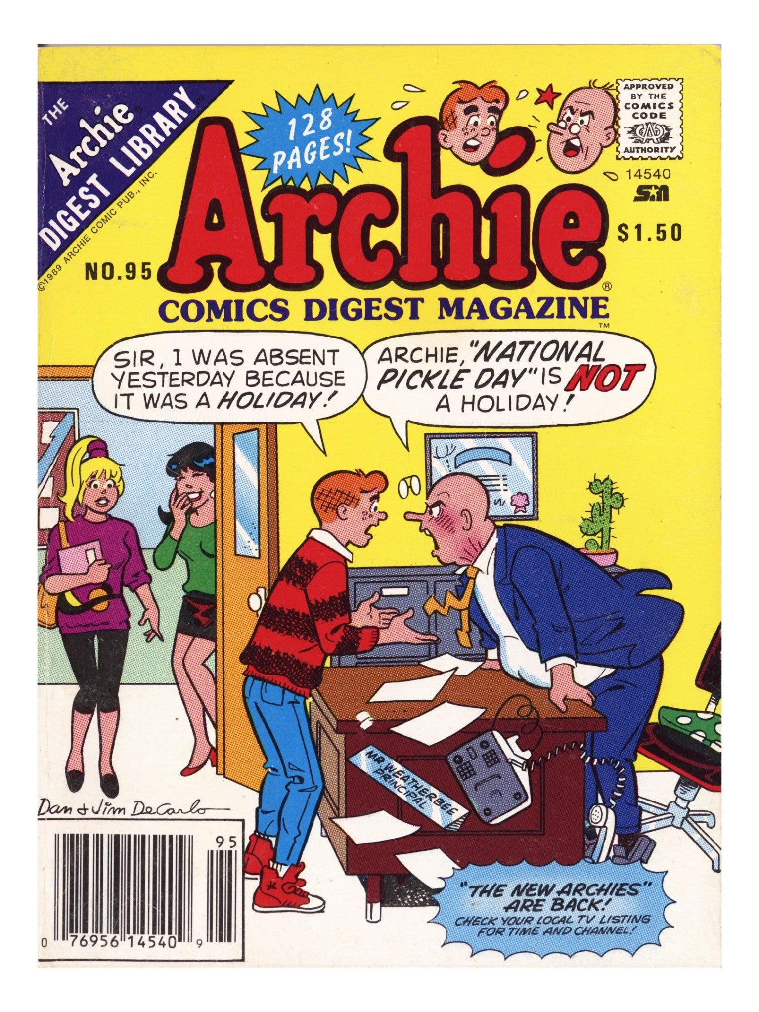 Archie Comics Digest 95 Mid Grade (1989) Canadian Price Variant 