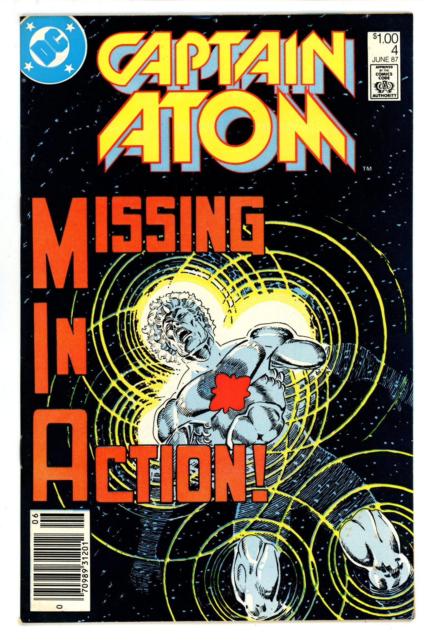 Captain Atom Vol 3 4 FN (6.0) (1987) Canadian Price Variant 
