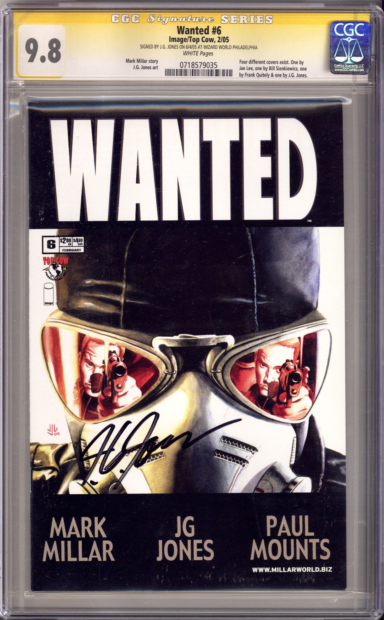 Wanted 6 CGC 9.8 (NM/M) (2005) Signed x1 Cover J. G. Jones 