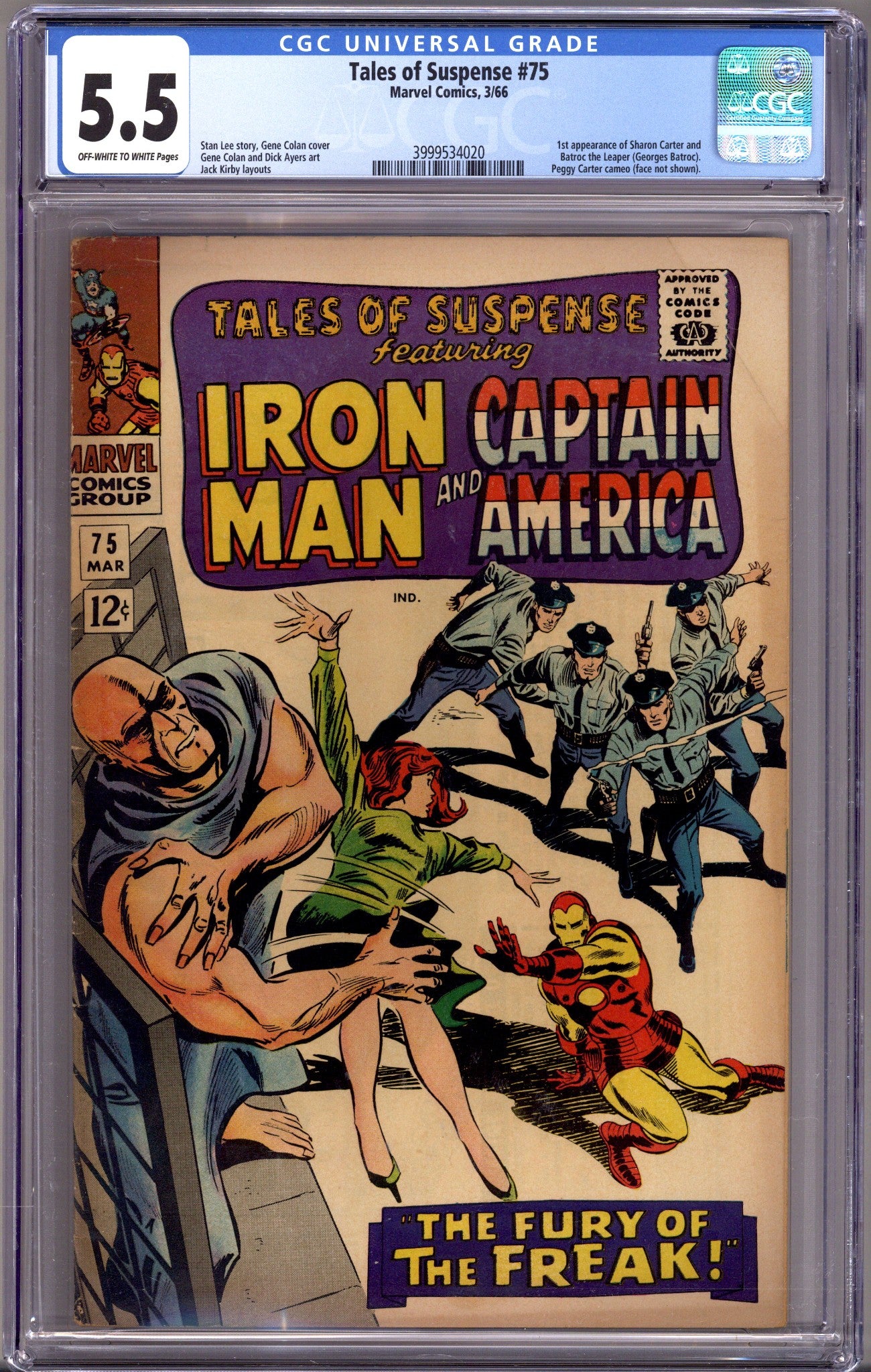 Tales of Suspense Vol 1 75 CGC 5.5 (FN-) (1966) 