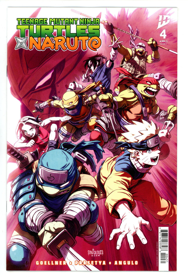 Teenage Mutant Ninja Turtles X Naruto 4 Santolouco Variant (2025)