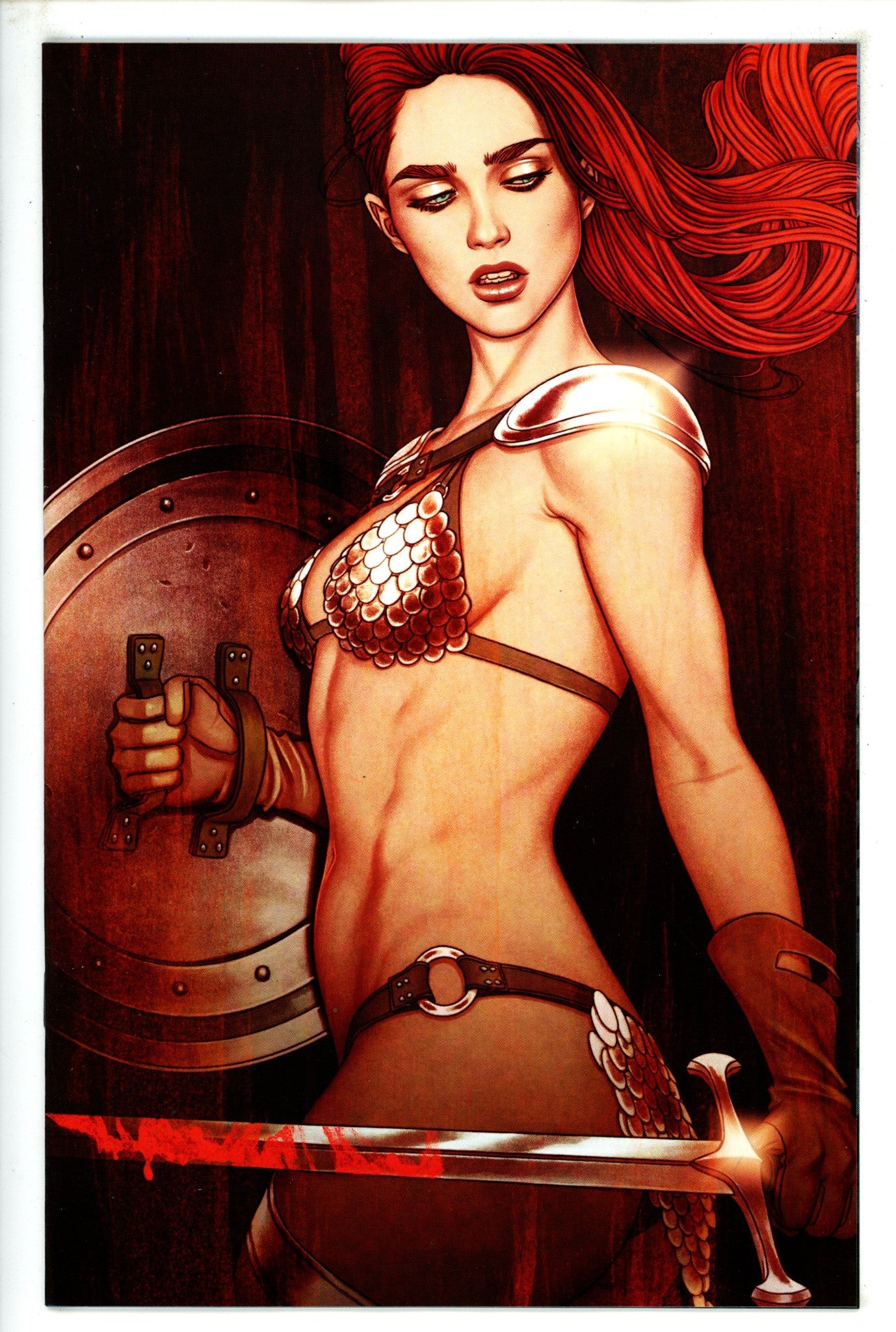 Red Sonja Vol 7 1 Frison Limited Virgin Variant NM- (2023)