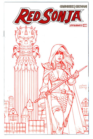 Red Sonja Vol 7 8 Linsner Red Lineart Incentive Variant (2024)