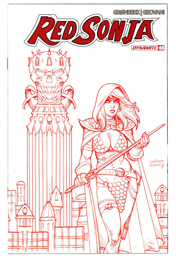 Red Sonja Vol 7 8 Linsner Red Lineart Incentive Variant (2024)
