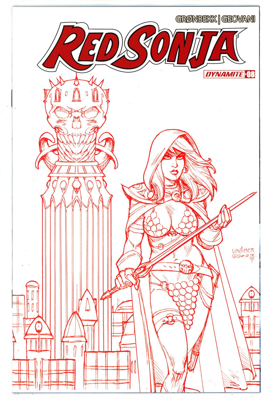 Red Sonja Vol 7 8 Linsner Red Lineart Incentive Variant (2024)