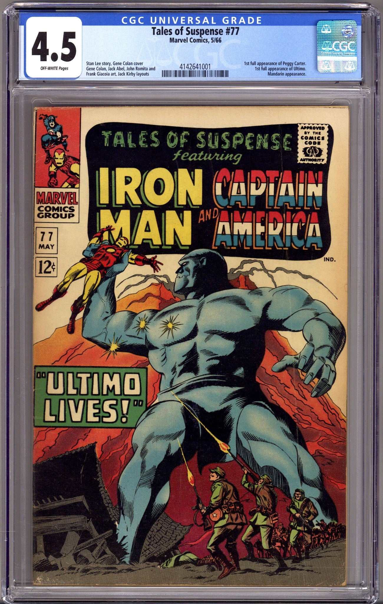 Tales of Suspense Vol 1 77 CGC 4.5 (VG+) (1966) 