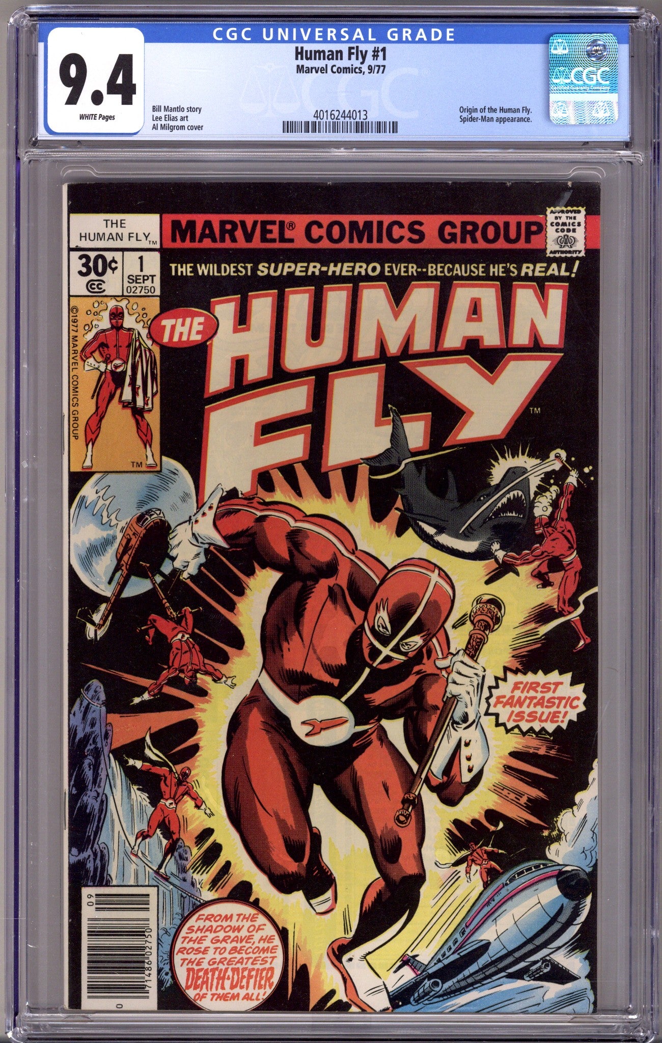 The Human Fly Vol 1 1 CGC 9.4 (NM)   (1977)        