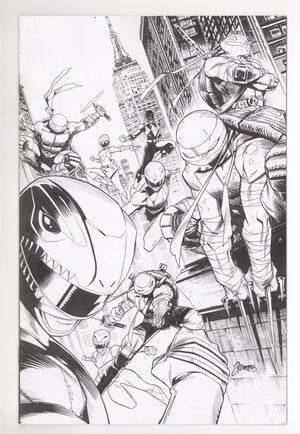 Mighty Morphin Power Rangers/Teenage Mutant Ninja Turtles III 5 Zonno B&W Virgin Incentive (2026)