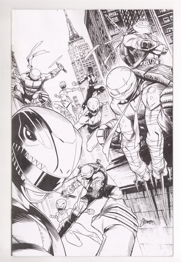 Mighty Morphin Power Rangers/Teenage Mutant Ninja Turtles III 5 Zonno B&W Virgin Incentive (2026)