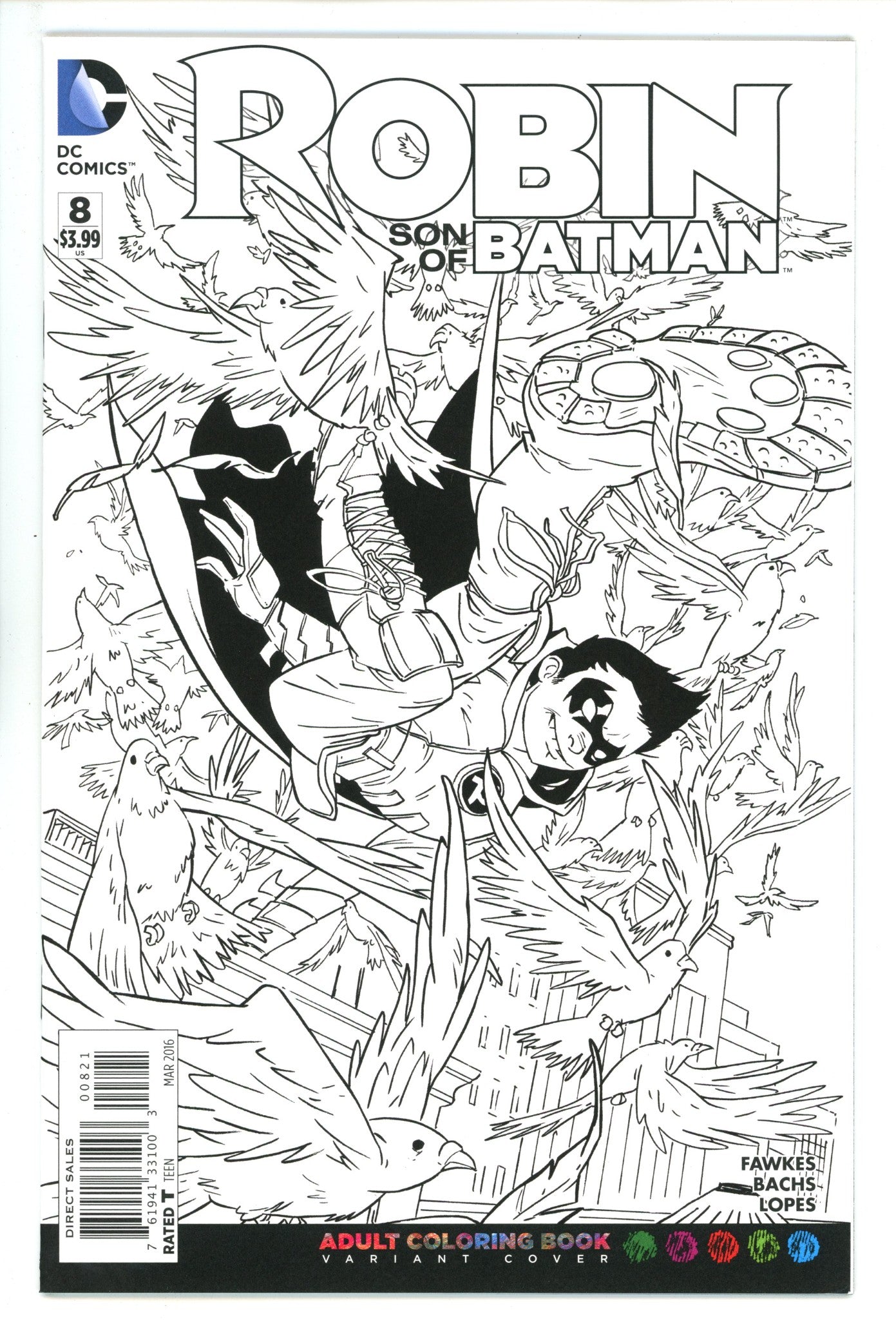 Robin: Son of Batman 8 High Grade (2016) Greene Variant 