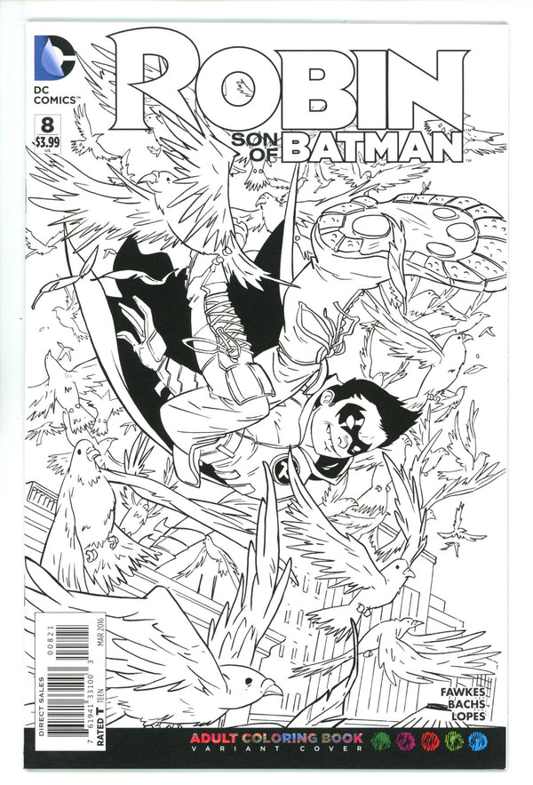 Robin: Son of Batman 8 High Grade (2016) Greene Variant