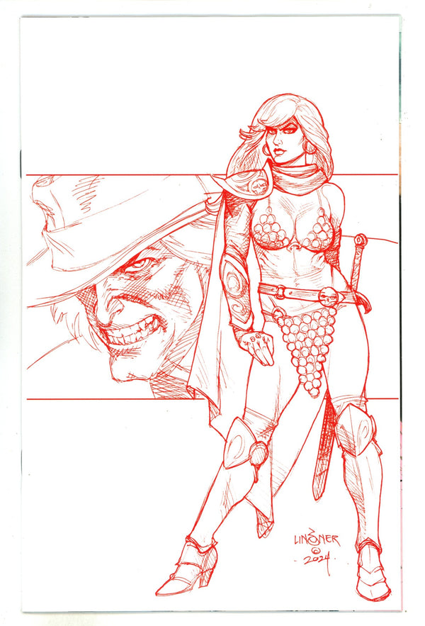 Red Sonja Death And The Devil 3 Linsner Red Ink Virgin Incentive Variant (2024)