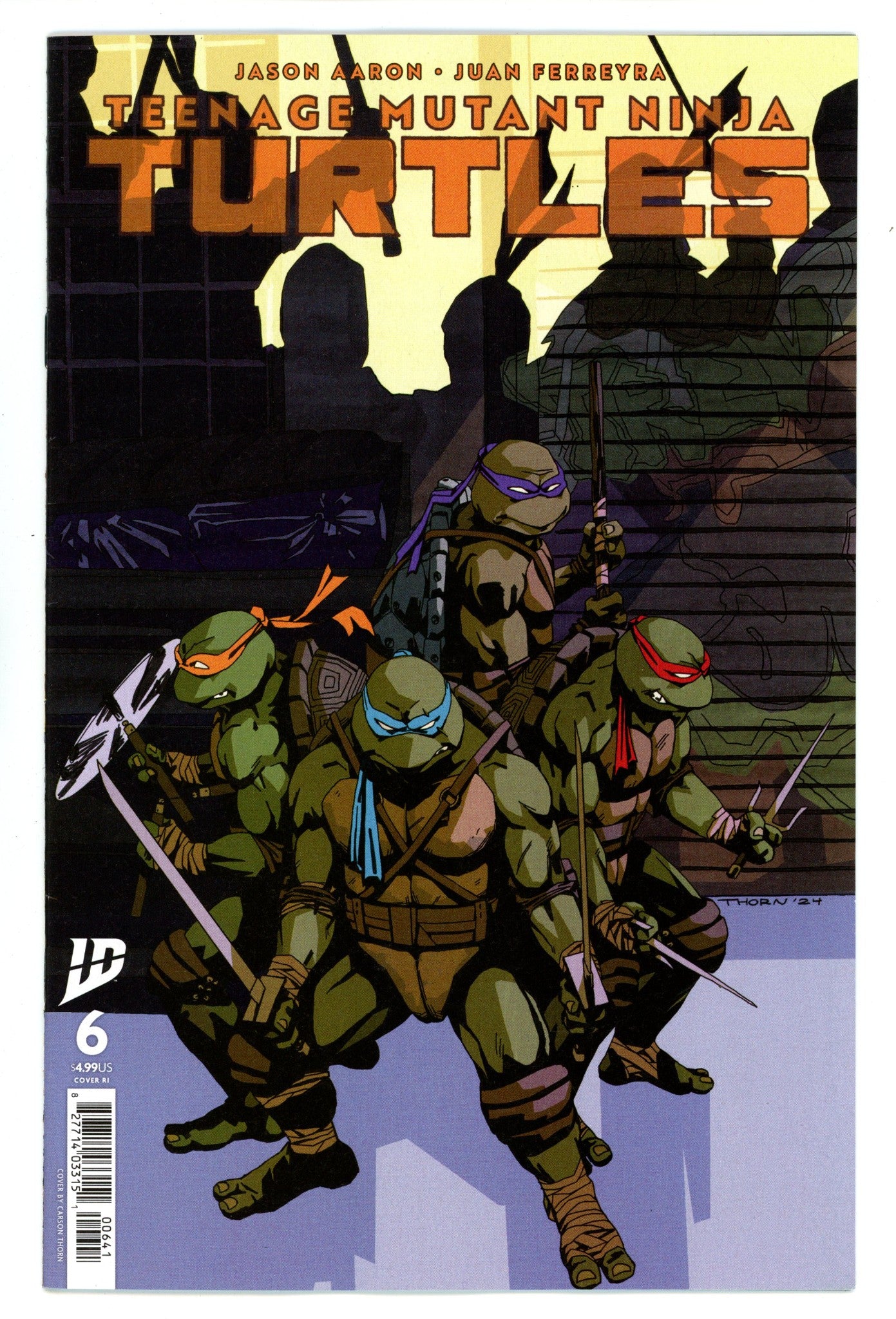 Teenage Mutant Ninja Turtles Vol 6 6 Thorn Incentive Variant VF/NM (2025)