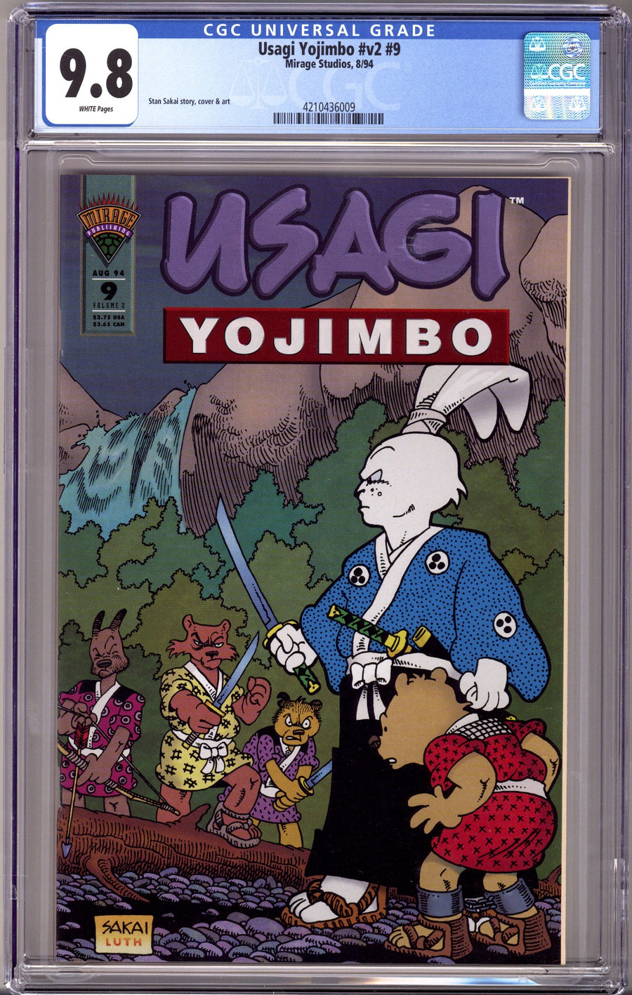 Space Usagi Vol 2 9 CGC 9.8 (1994)