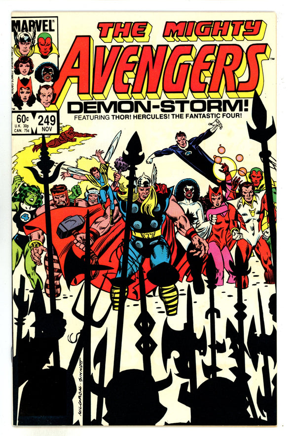 The Avengers Vol 1 249 High Grade (1984)