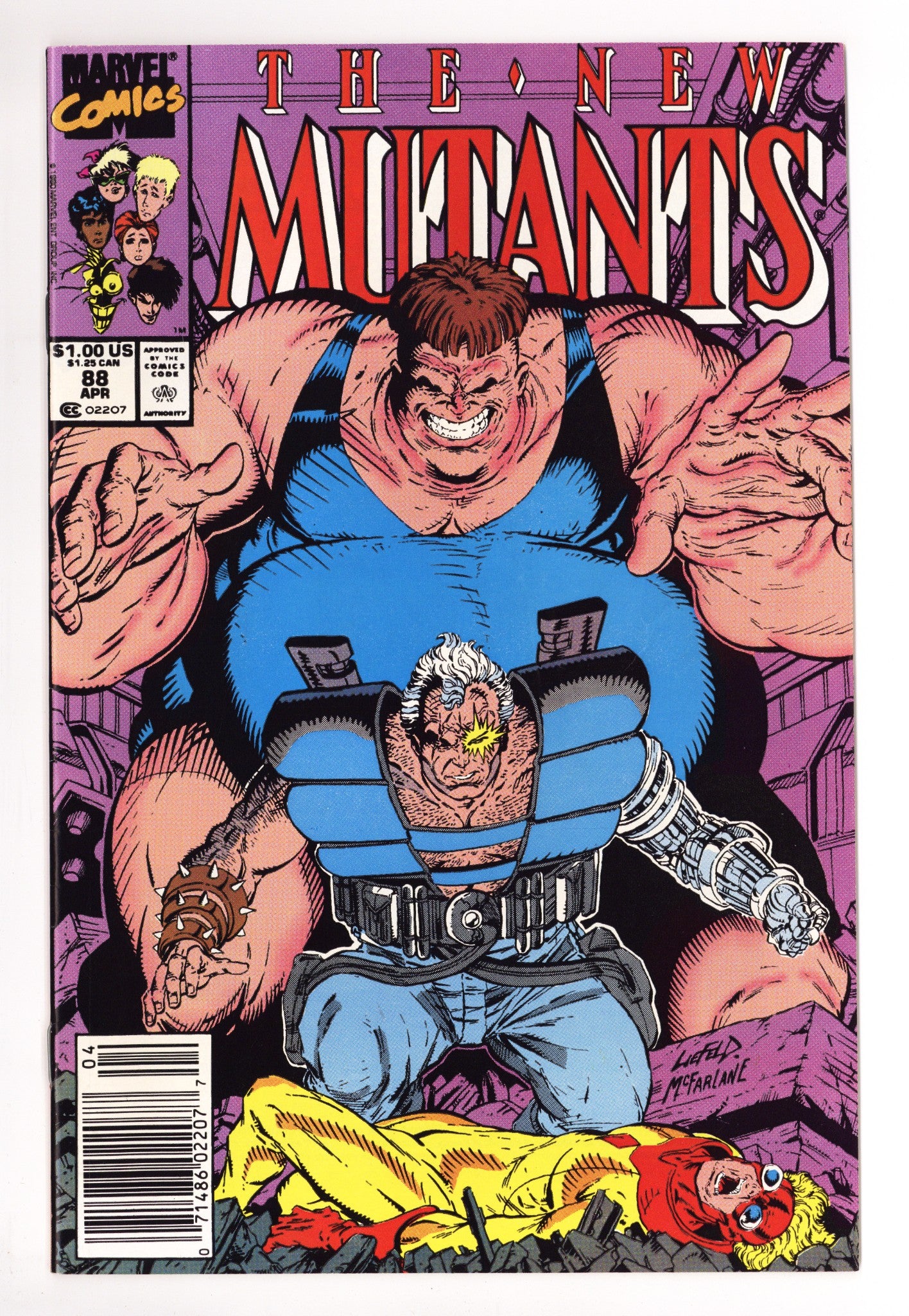 The New Mutants Vol 1 88 Mid Grade (1990) Newsstand 