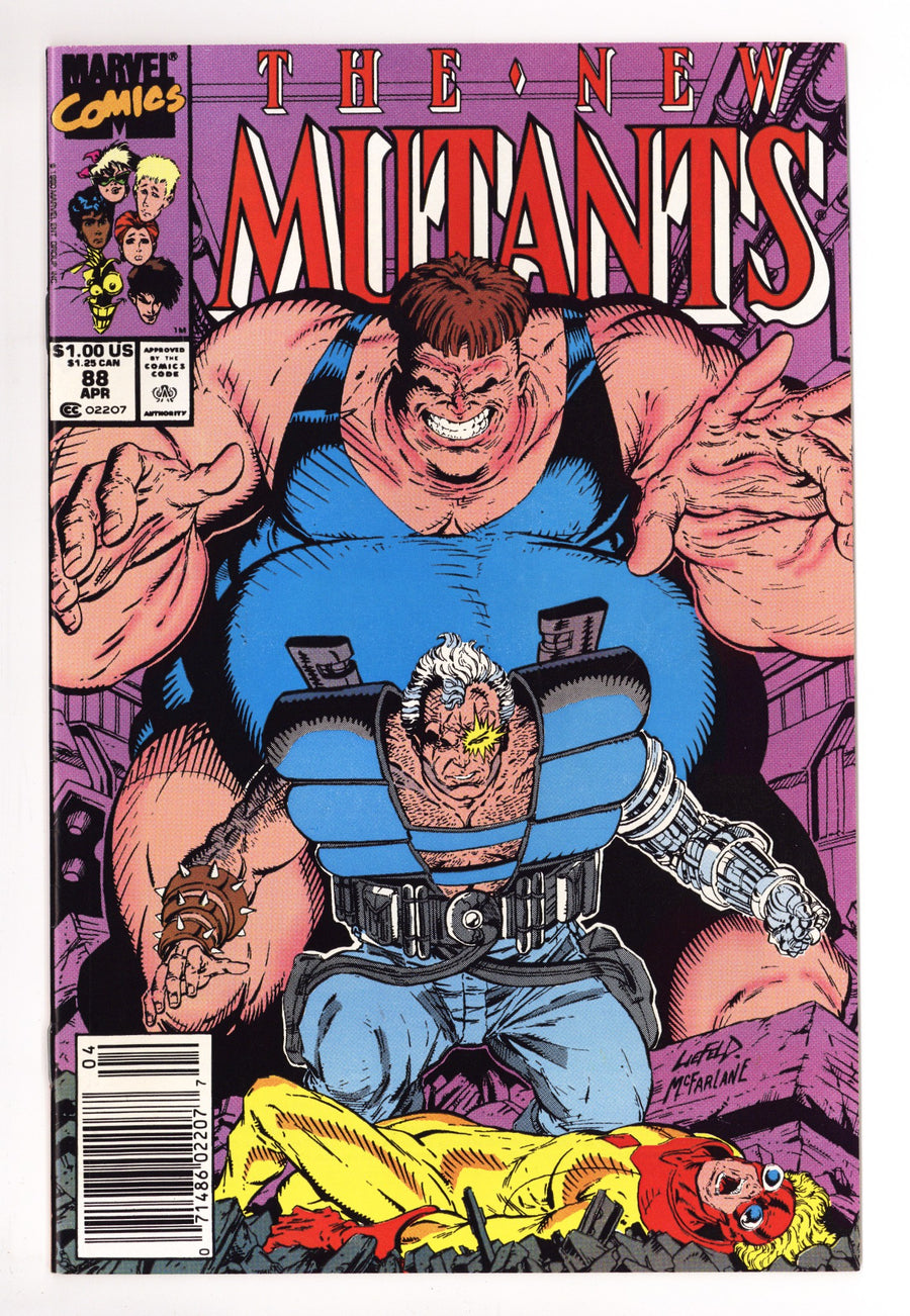 The New Mutants Vol 1 88 Mid Grade (1990) Newsstand 
