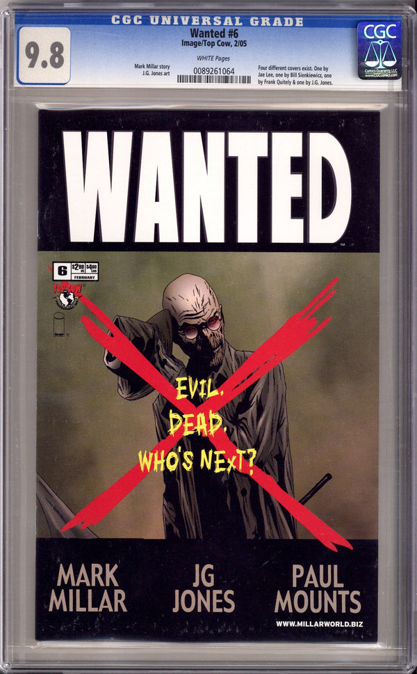 Wanted 6 CGC 9.8 (NM/M) (2005) Jones Variant