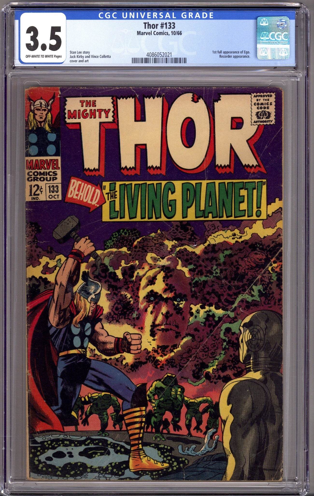 Thor Vol 1 133 CGC 3.5 (VG-) (1966) 