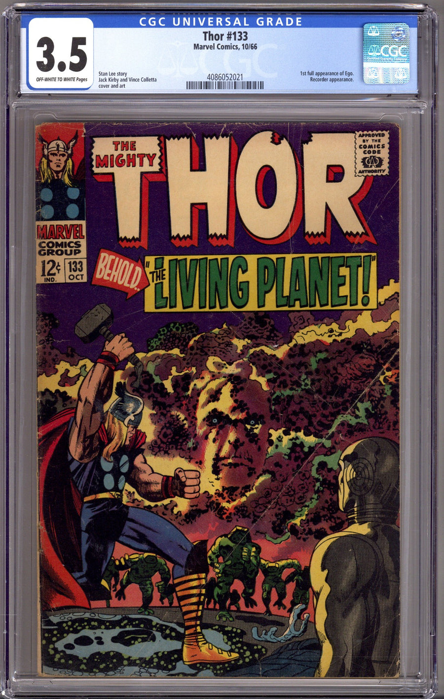 Thor Vol 1 133 CGC 3.5 (VG-) (1966) 