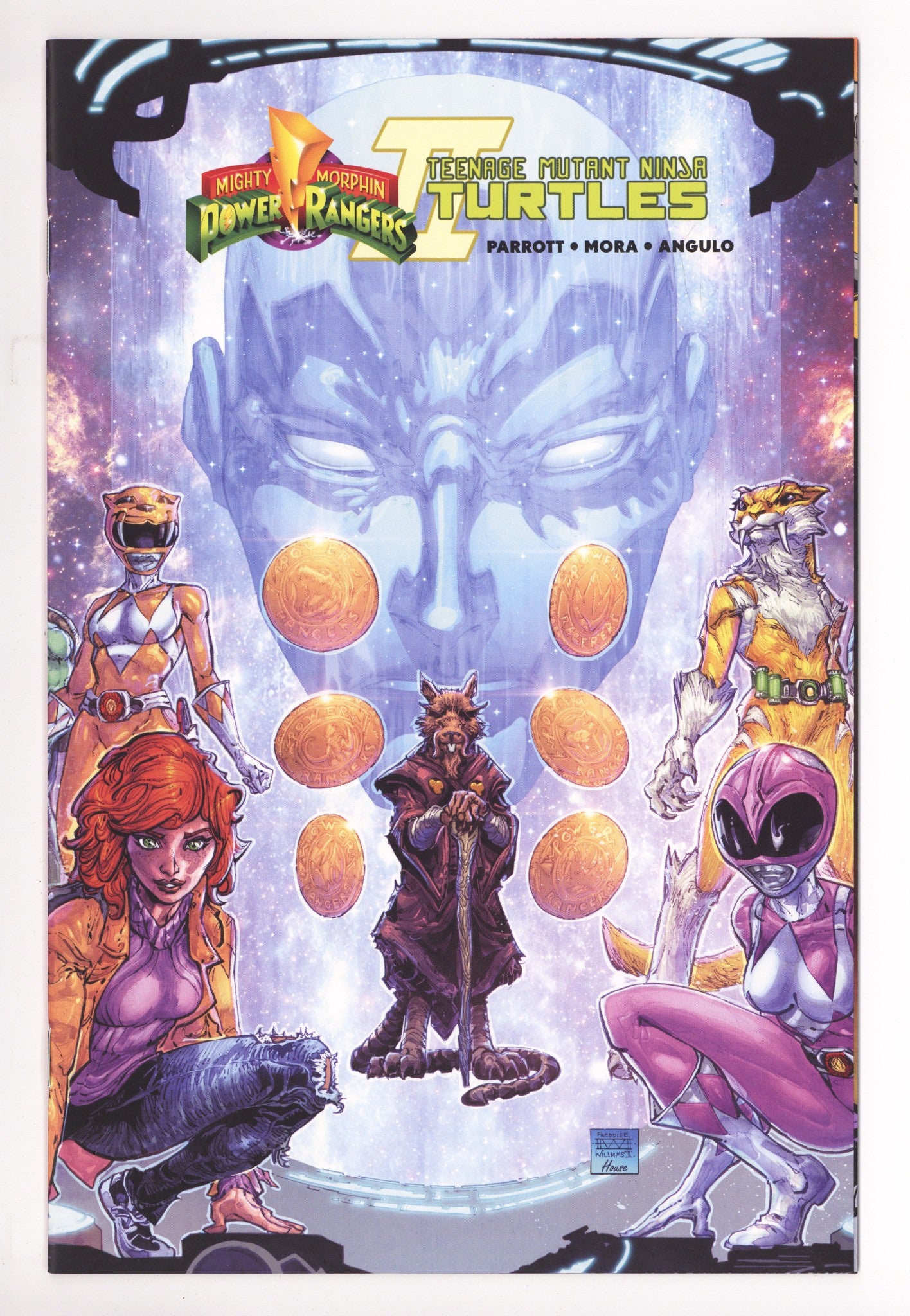 Mighty Morphin Power Rangers / Teenage Mutant Ninja Turtles II 3 High Grade (2023) II Connecting Exclusive Variant 