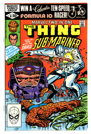 Marvel Two-in-One Vol 1 81 Mid Grade (1981)