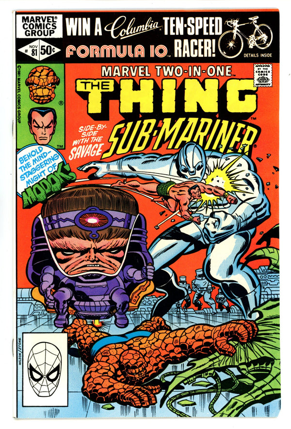 Marvel Two-in-One Vol 1 81 Mid Grade (1981)