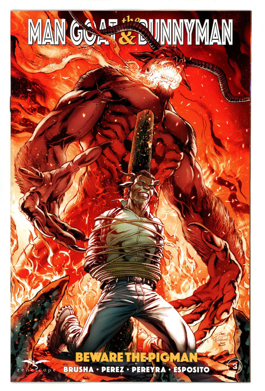Man Goat & Bunnyman Beware The Pigman 3 Vitorino Variant (2024)