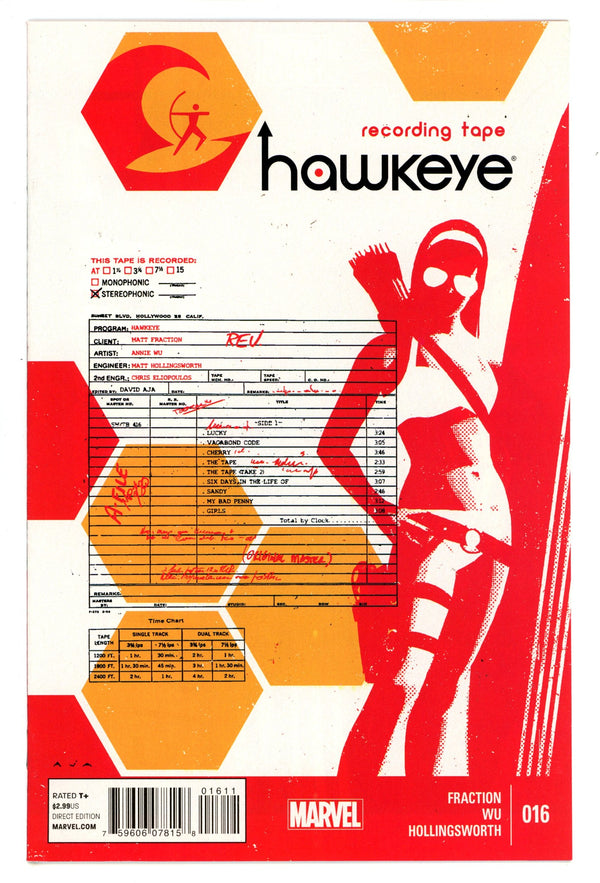 Hawkeye Vol 4 16 High Grade (2014)