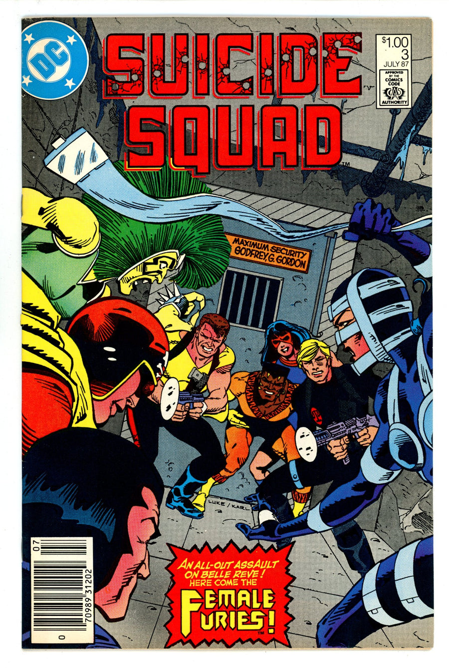 Suicide Squad Vol 1 3 VF- (7.5) (1987) Canadian Price Variant 