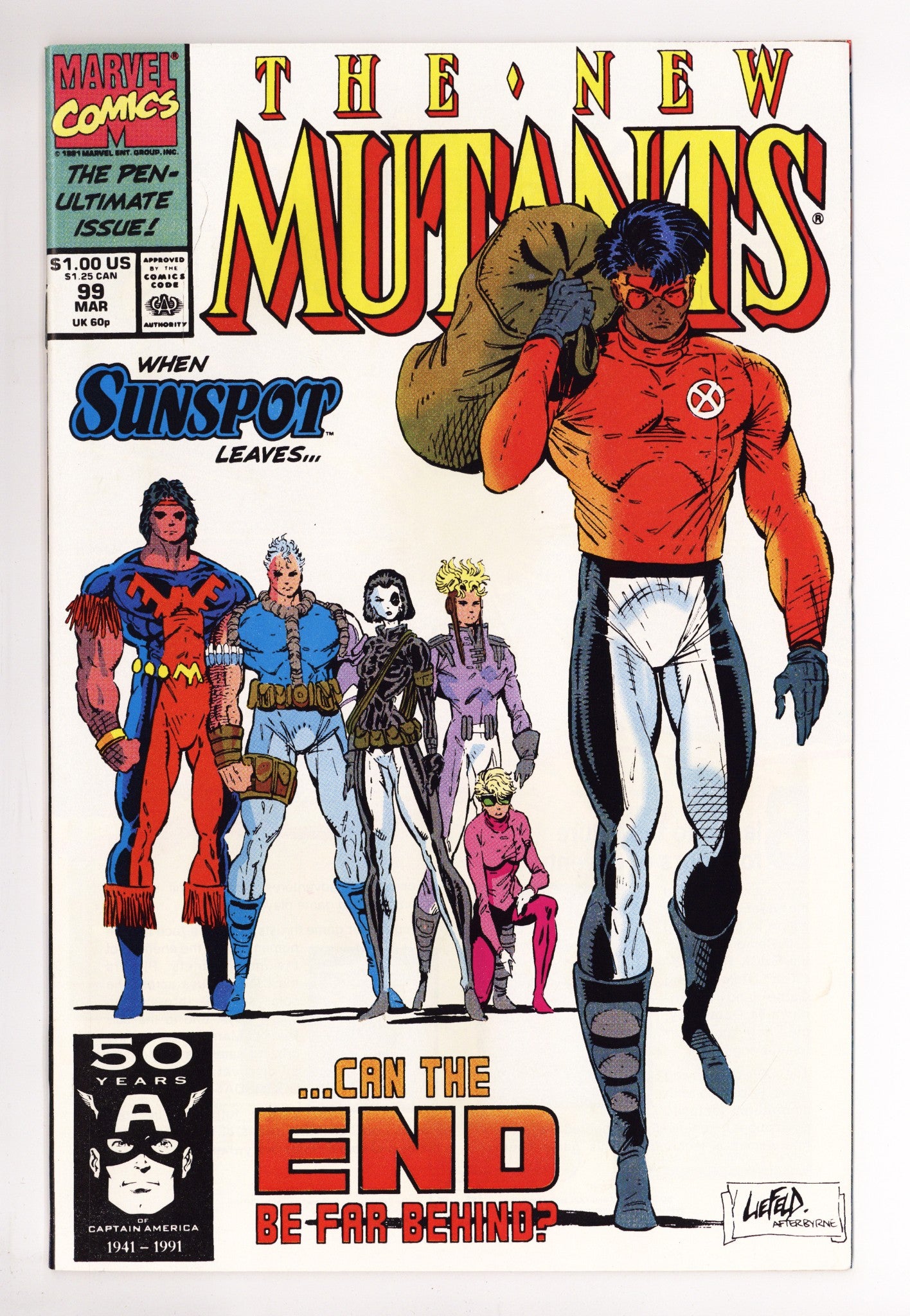 The New Mutants Vol 1 99 VF/NM (9.0) (1991) 