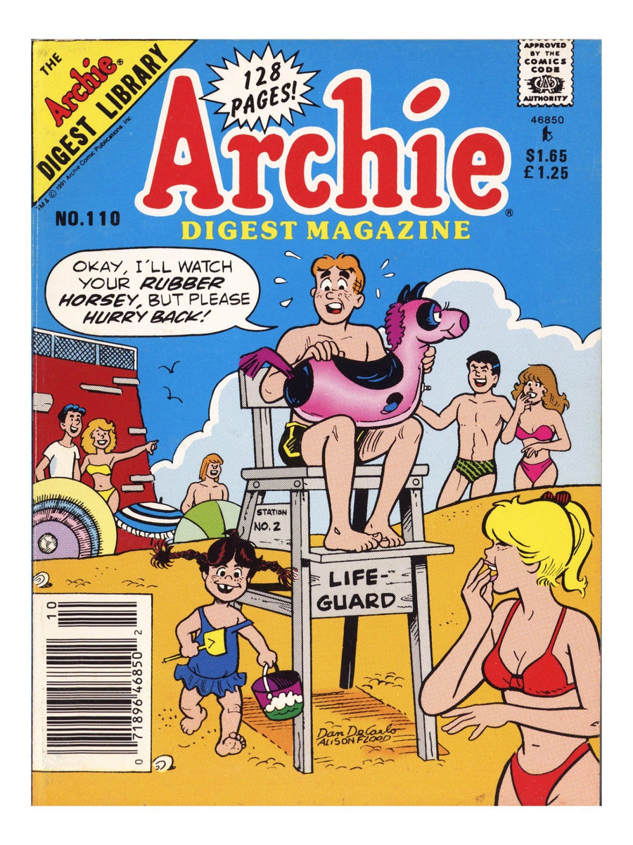 Archie Comics Digest 110 Low Grade (1991) Canadian Price Variant 
