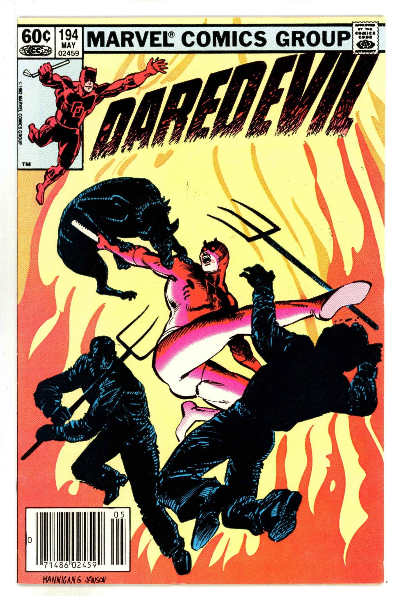 Daredevil Vol 1 194 High Grade (1983) Newsstand 